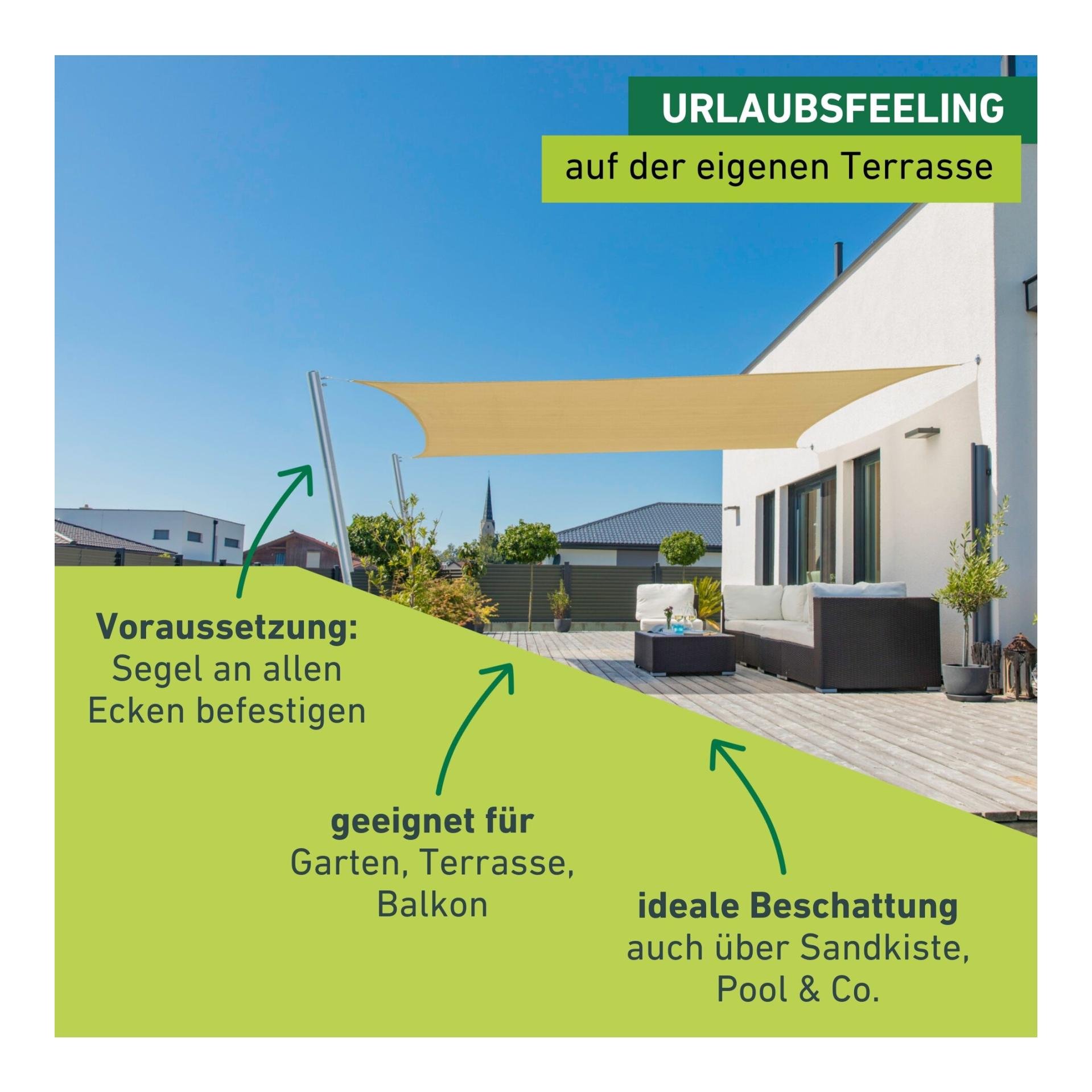 Windhager Sonnensegel Capri - Rechteck