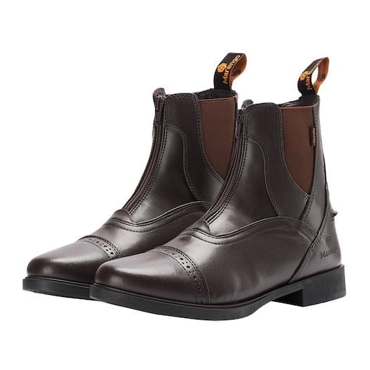 Reitstiefelette Frontzip Kunstleder