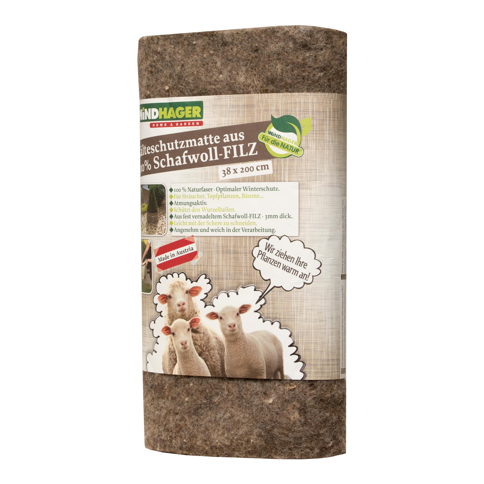 Kälteschutzmatte aus Schafwoll-Filz