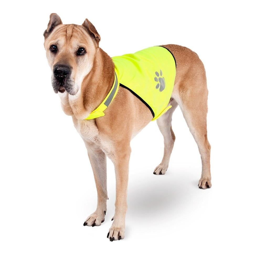 Night Walk Sicherheitsweste für Hunde - gelb