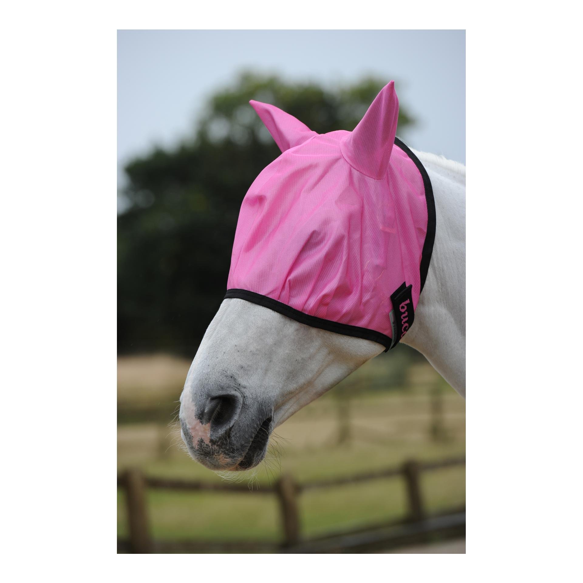 Image of Bucas Fliegenmaske Freedom Fly Mask - spicy pink bei Hauptner.ch