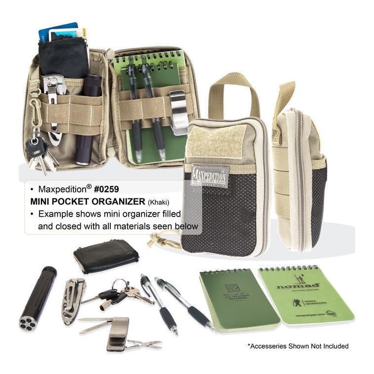 Mini Pocket Organizer - Schwarz