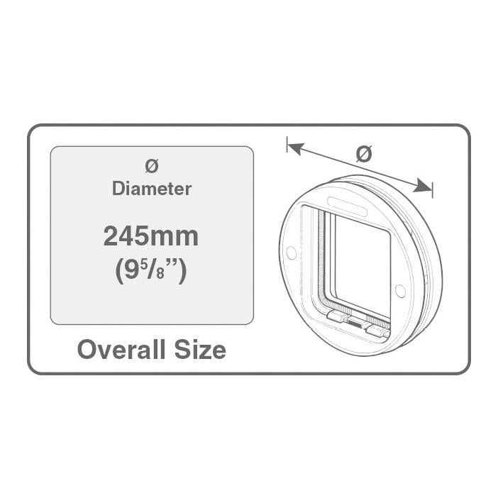 Chatière 4 positions pour vitres