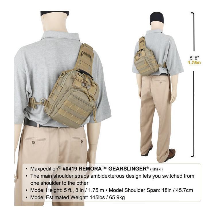Sac à dos Remora Gearslinger de Maxpedition - kaki