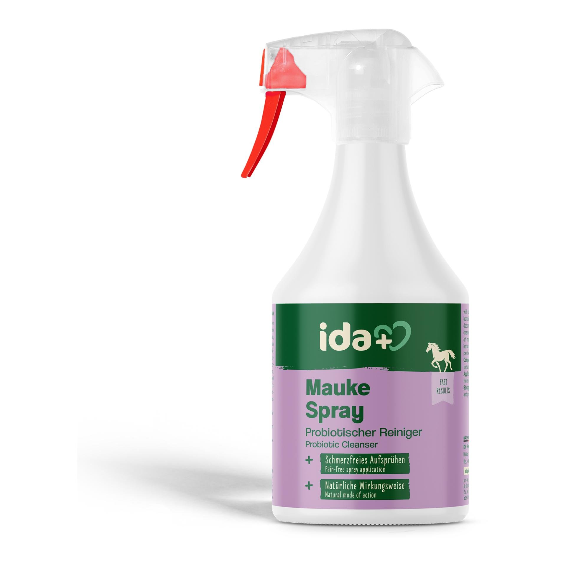 IdaPlus Mauke Spray für Pferde - schnelle Hilfe bei Mauke, Strahlfäule & Ekzemen 