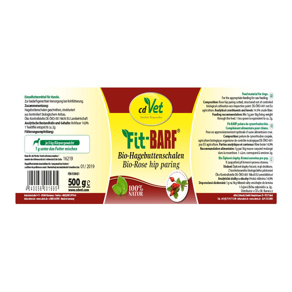 Fit-BARF Bio-Hagebuttenschalen