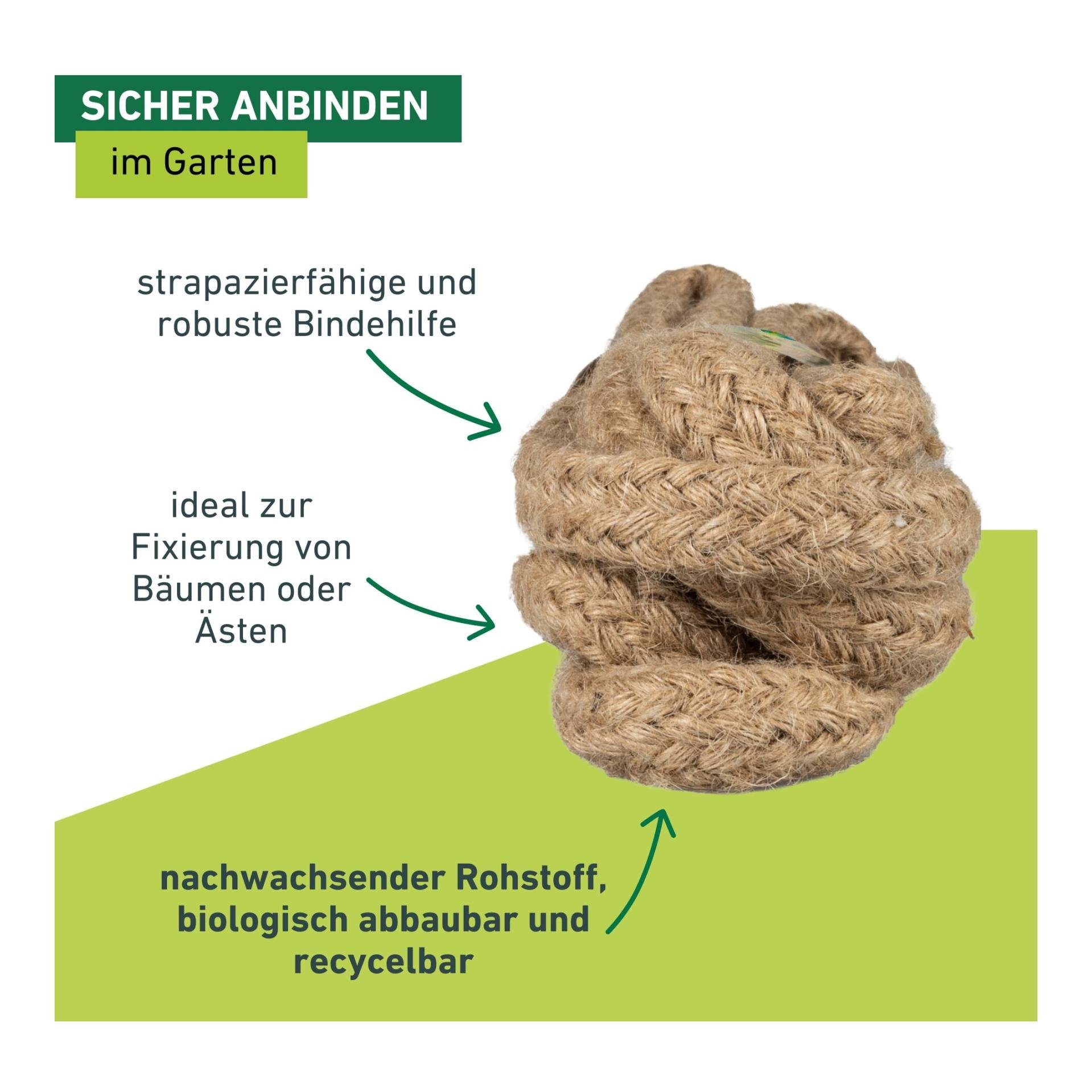 Windhager greenLine ÖKO-Jute-Strick Baum-Anbinder