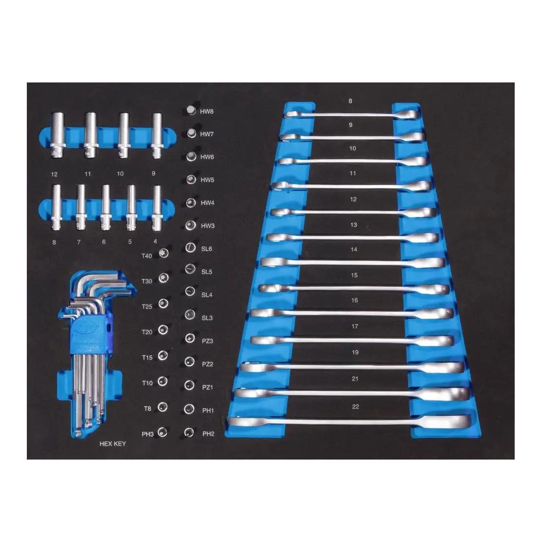 Werkstattwagen GW7 Black Line 165-teilig