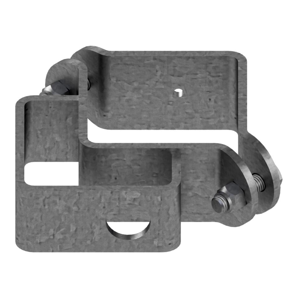 Collier, simple, avec support de verrou pour poteau carré