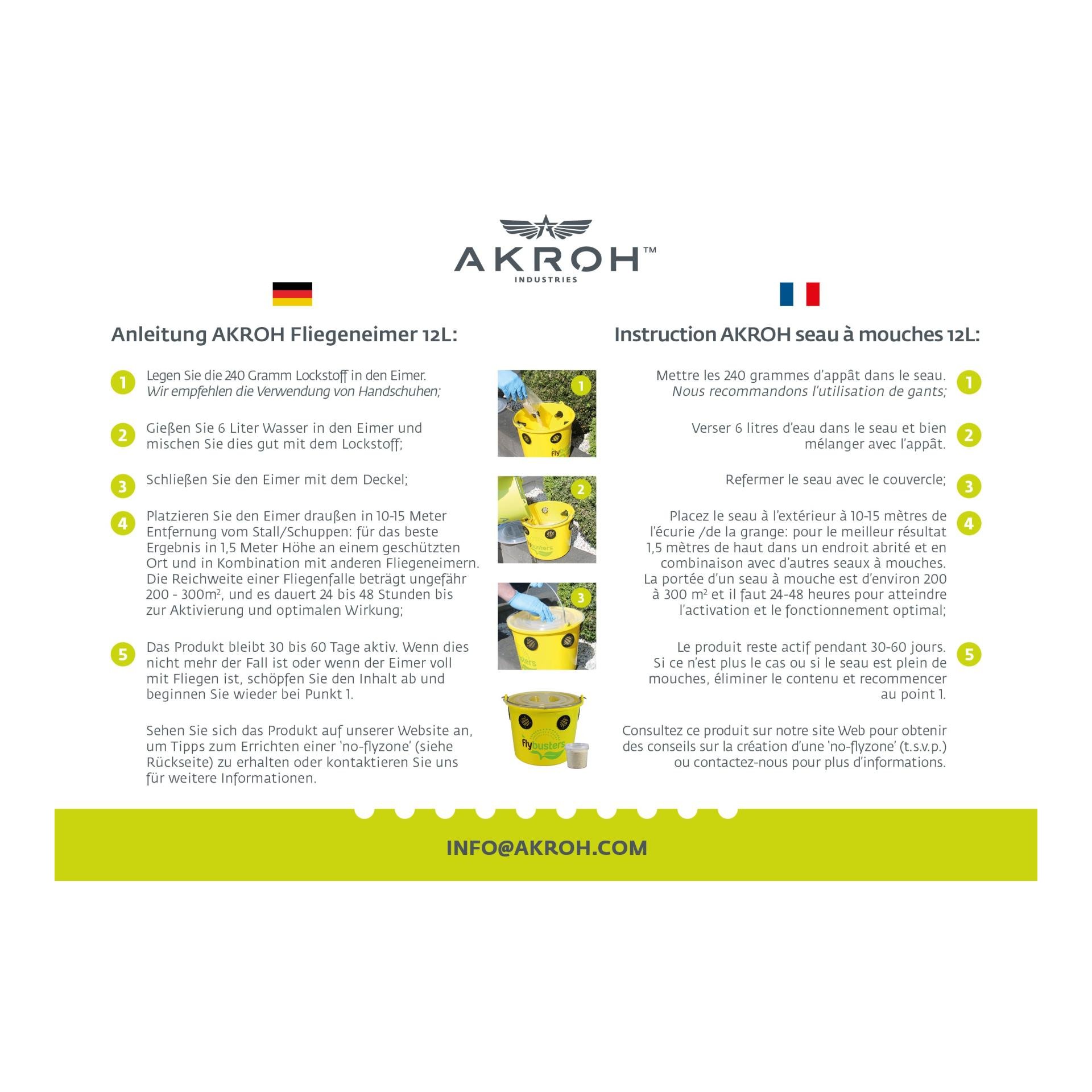 Fliegenfalle Fly X - Eimer inkl. Lockstoff