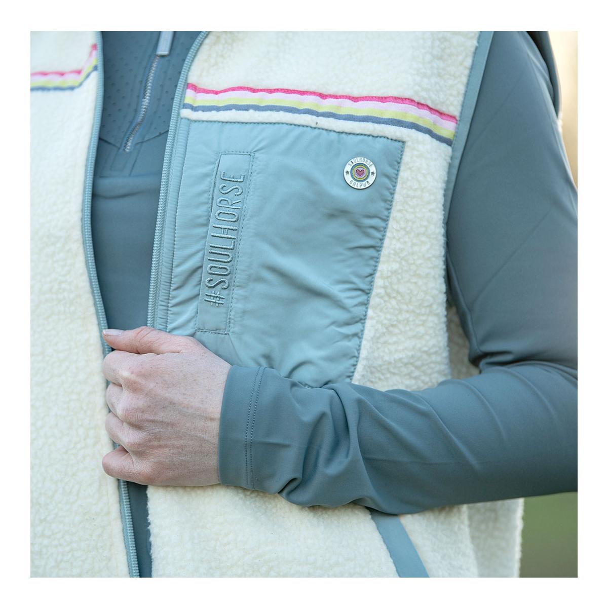 Teddyfleece Weste Rainbow Unicorn