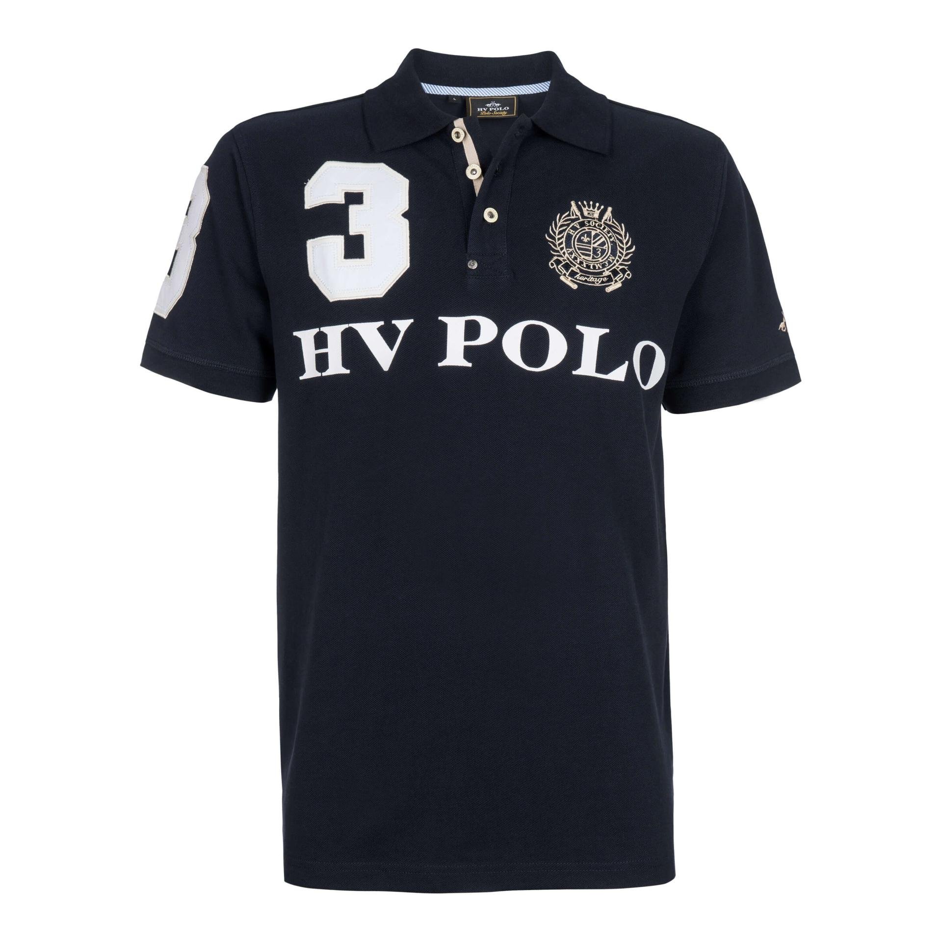 Image of HV Polo Poloshirt Favouritas Herren EQ SS - Navy - bei Hauptner.ch