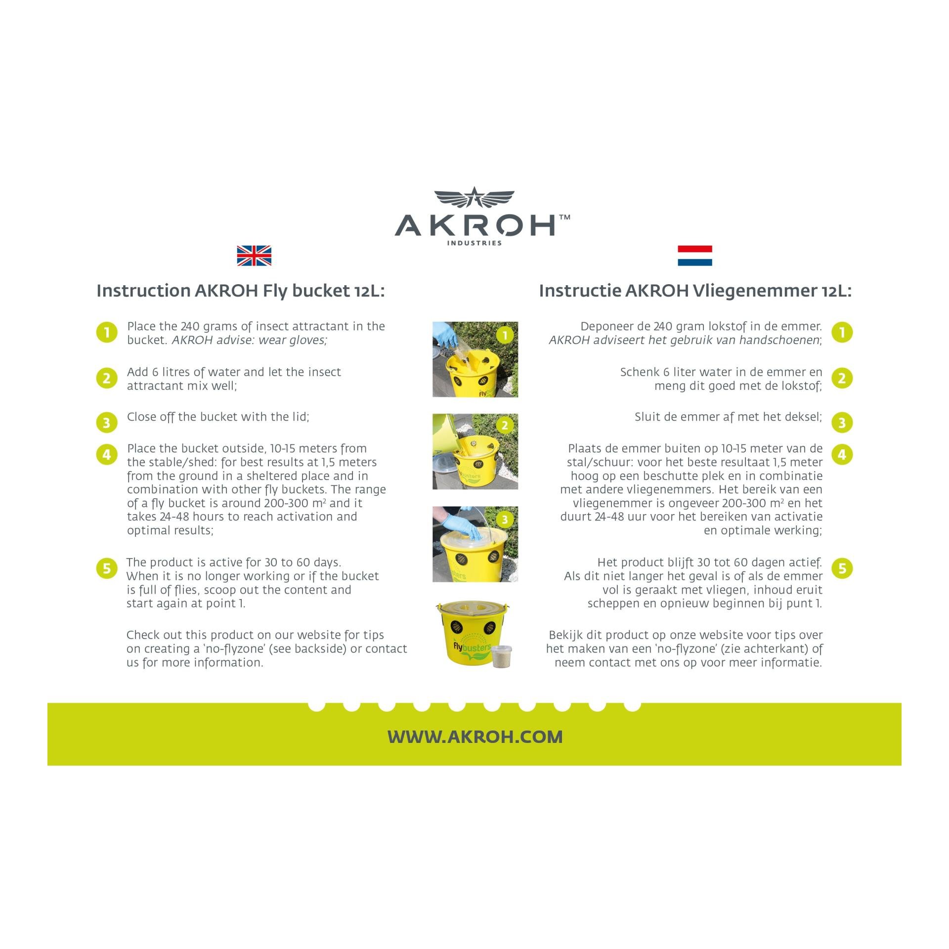 Fliegenfalle Fly X - Eimer inkl. Lockstoff