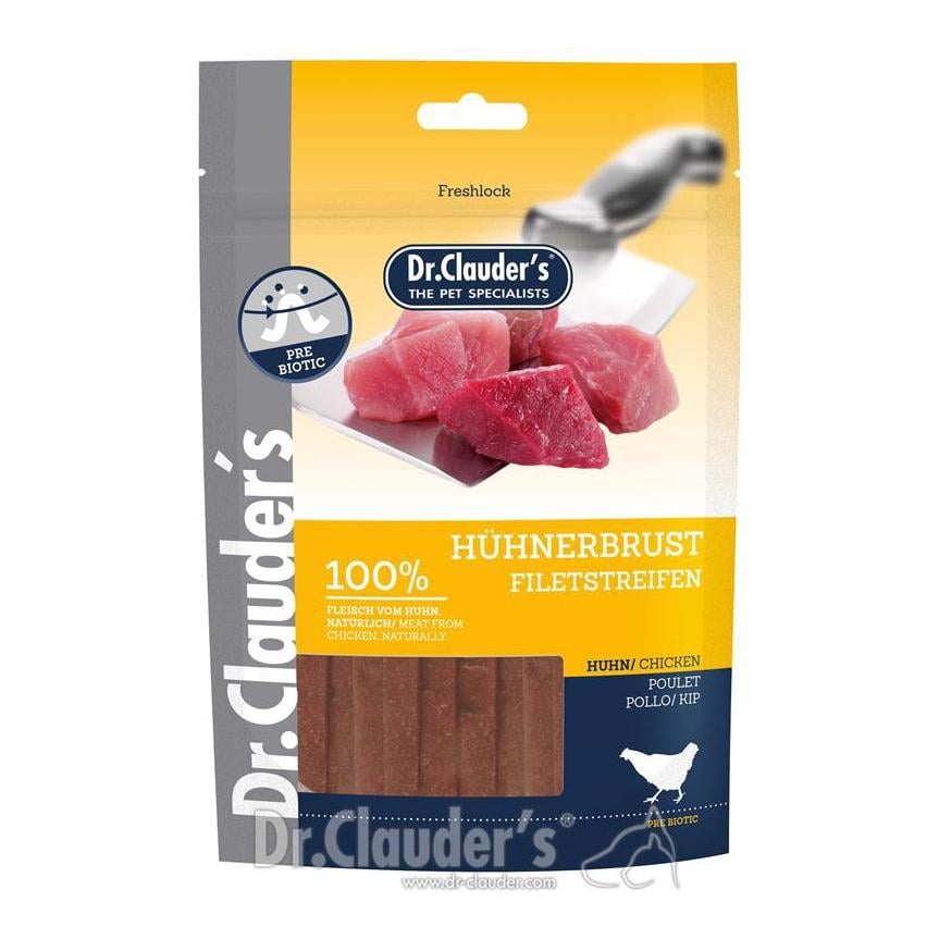 Image of Dr.Clauder's Soft Snack 100% Hühnerbrust-Filetstreifen 80 g bei Hauptner.ch