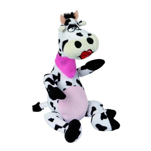 Image of Kerbl Plüschtier Hundespielzeug Kuh Olga 30 cm - Weiss/Schwarz - bei Hauptner.ch