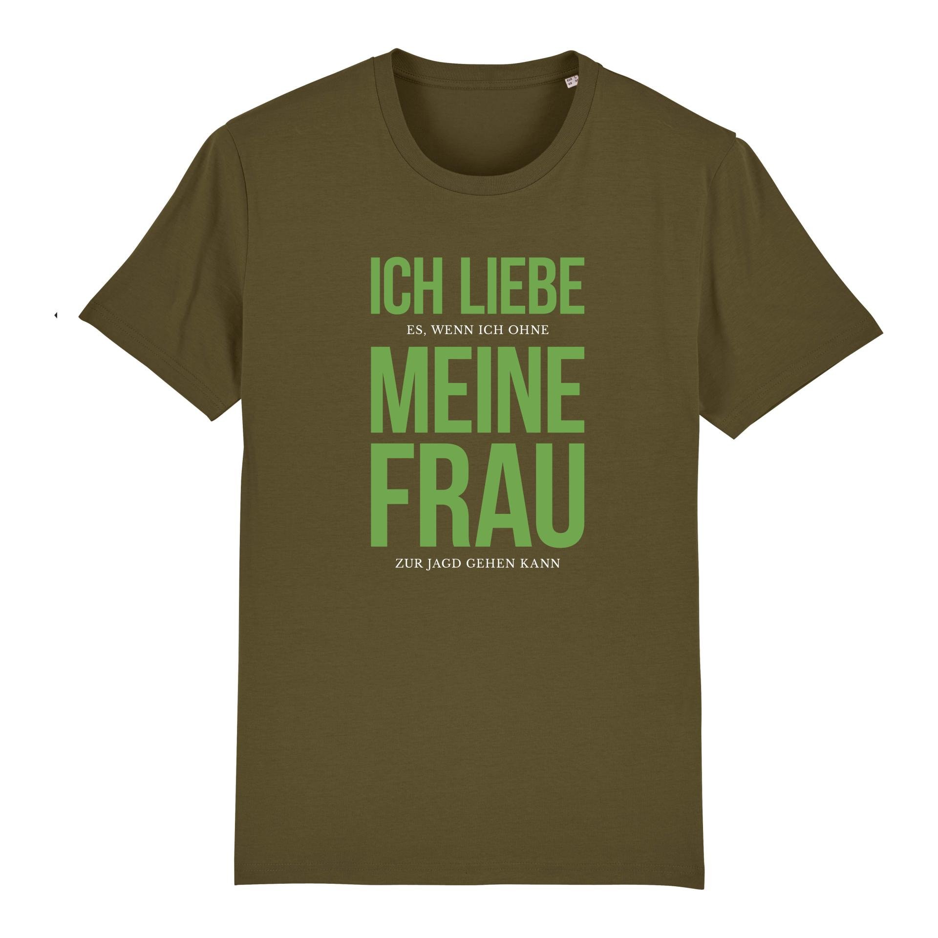 Image of Hauptner Jagd T-Shirt Ich liebe meine Frau - British Khaki - bei Hauptner.ch