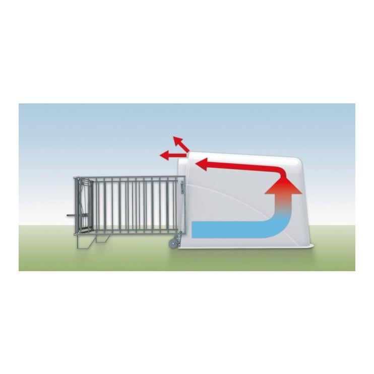 Kälberiglu - CalfHouse Master Plus mit leichter Umzäunung