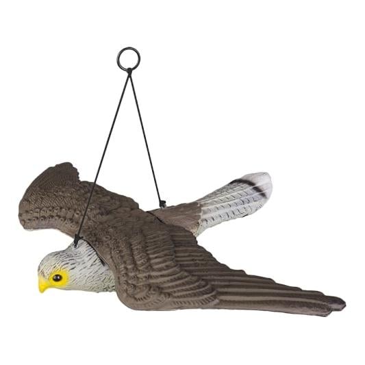 Vogelabwehr Falke fliegend - braun/weiss