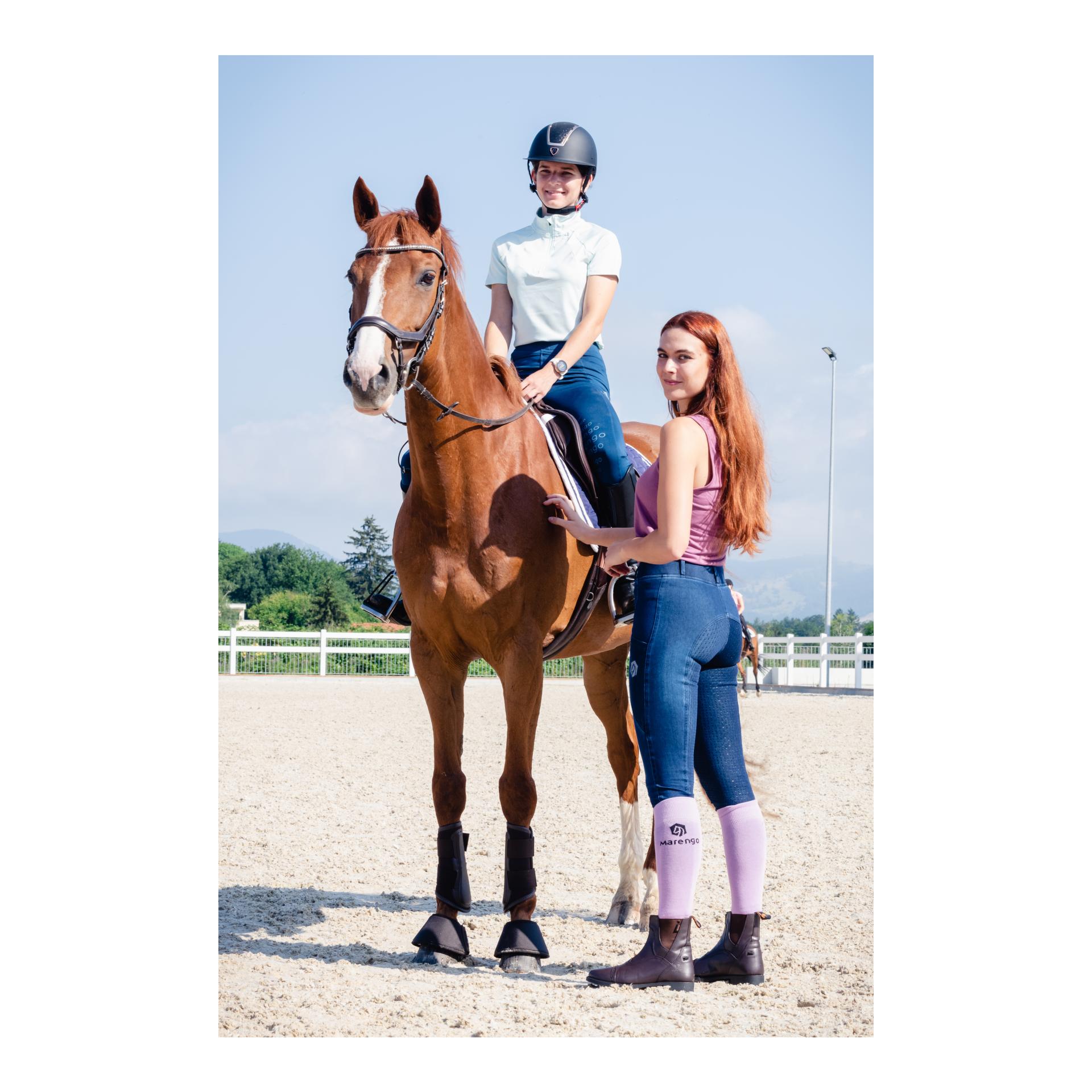 Reitleggings Jeans Fullgrip Damen