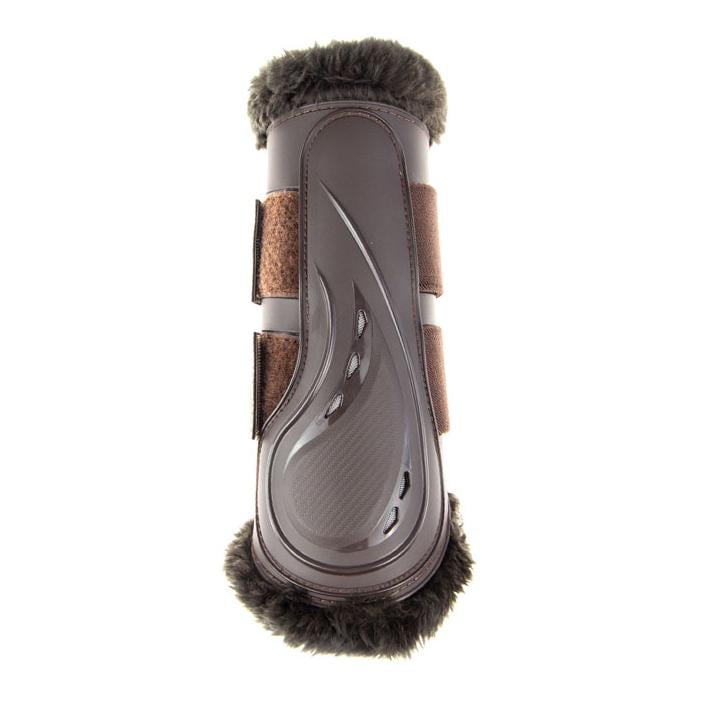 Image of HKM Dressur Gamaschen Teddy mit Schlagschutz - braun bei Hauptner.ch