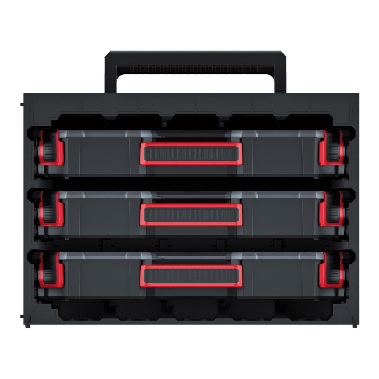 Image of Kistenberg Schrank für Organizer TAGER 4030 - Schwarz-Rot - bei Hauptner.ch