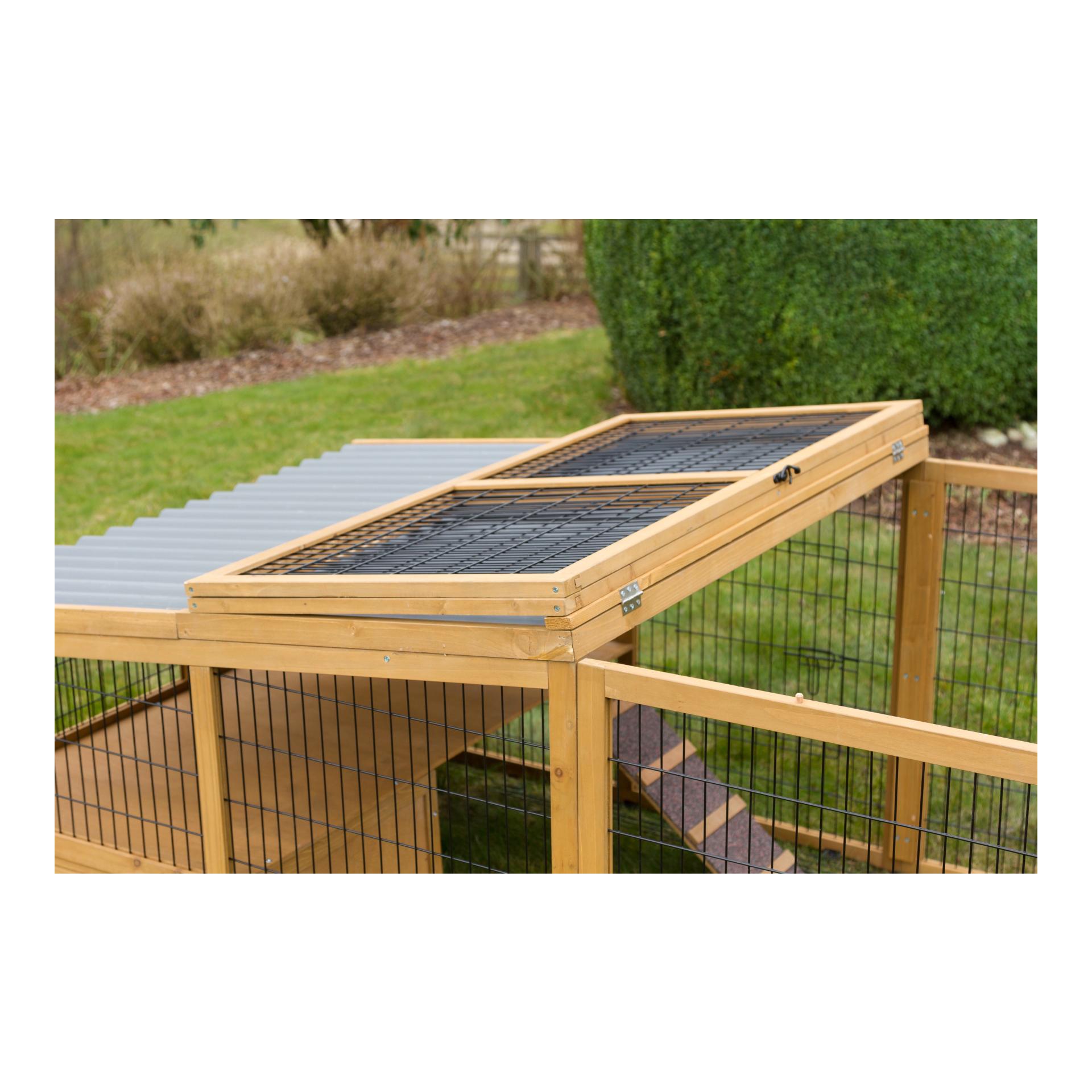 Freilaufgehege mit Ausbruchsperre