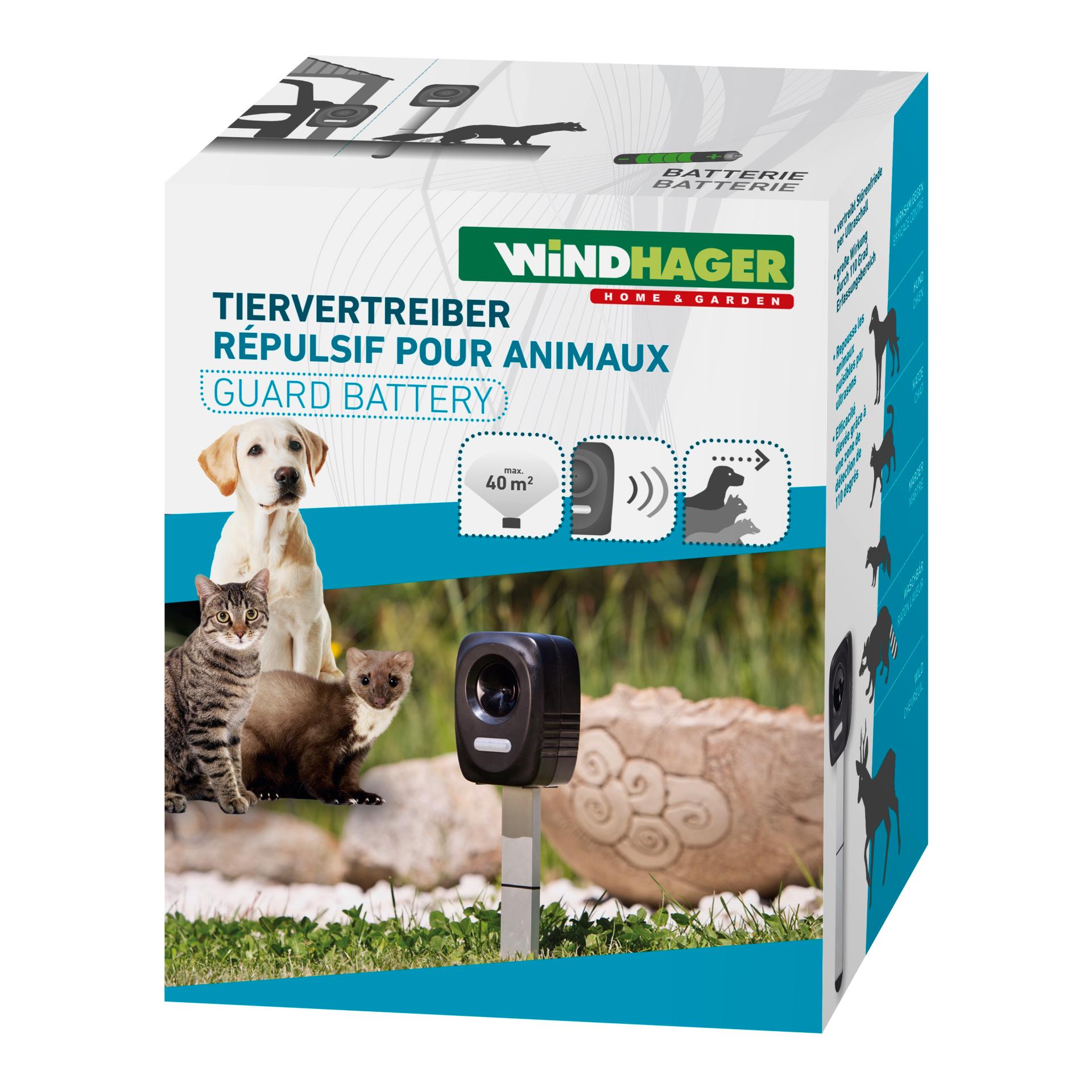 Windhager Appareil « Ultrasonic » pour éloigner chiens, chats et martres