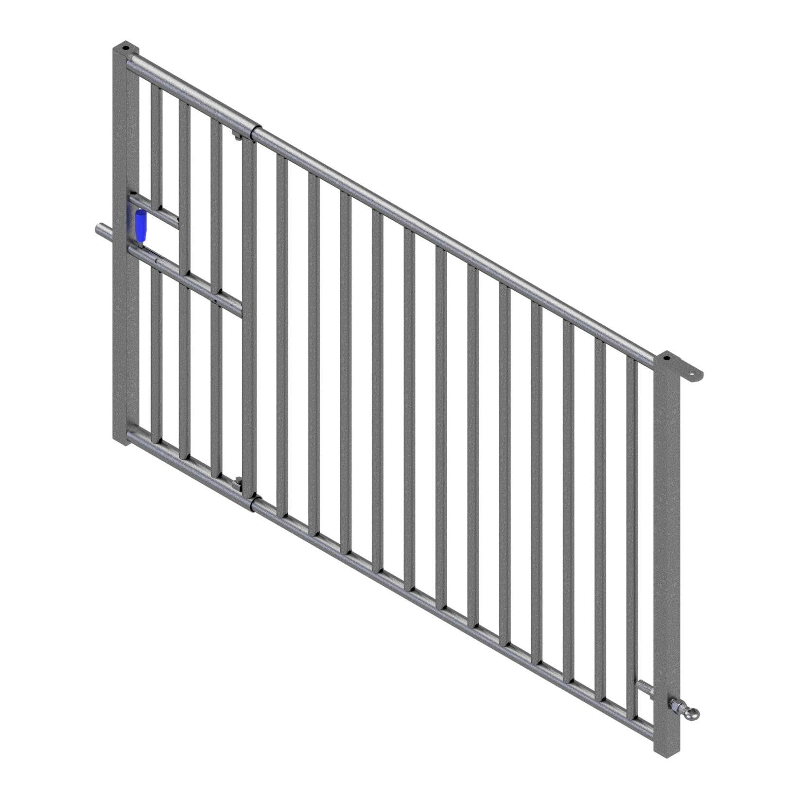 Porte de séparation à barreaux verticaux