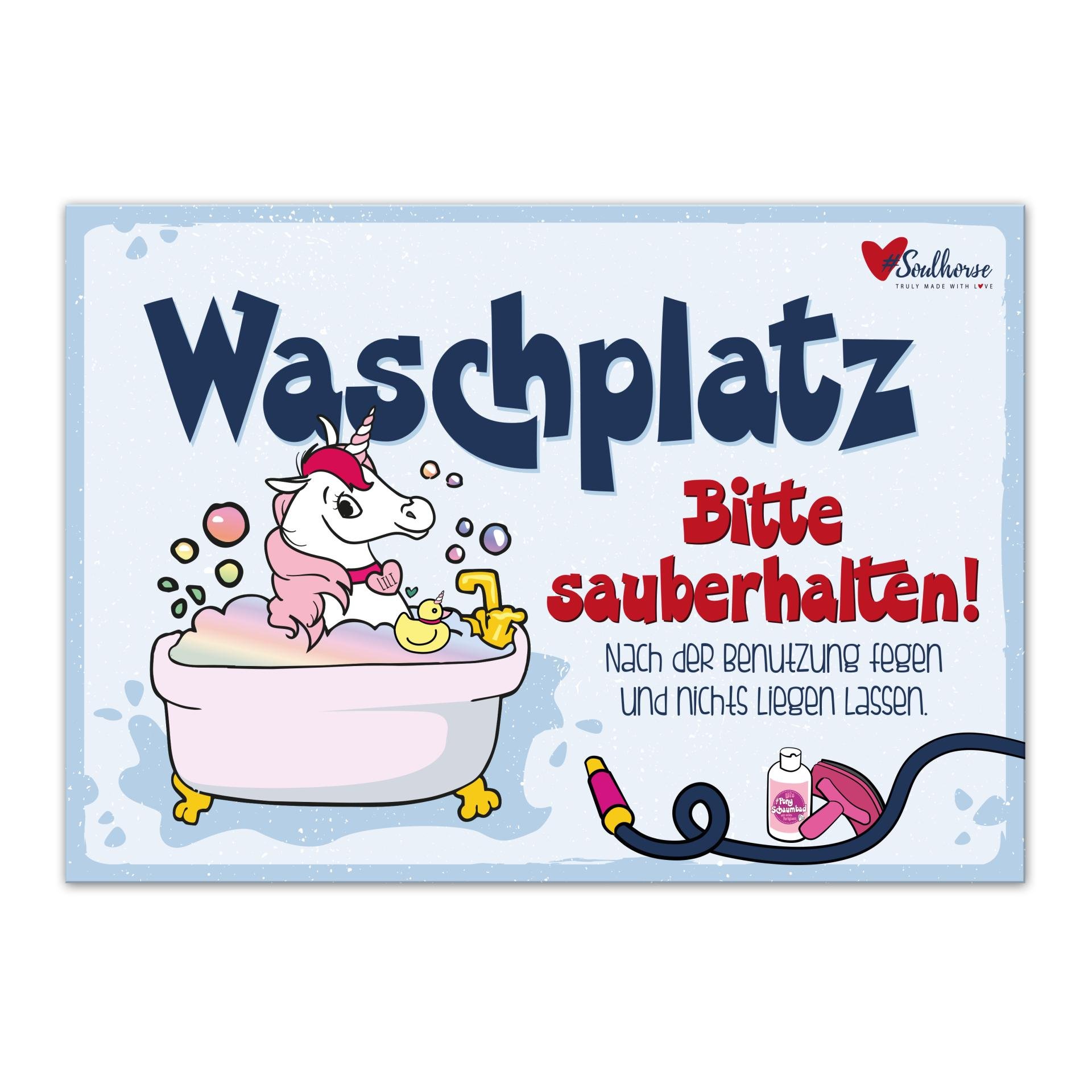 “Waschplatz” Stallschild