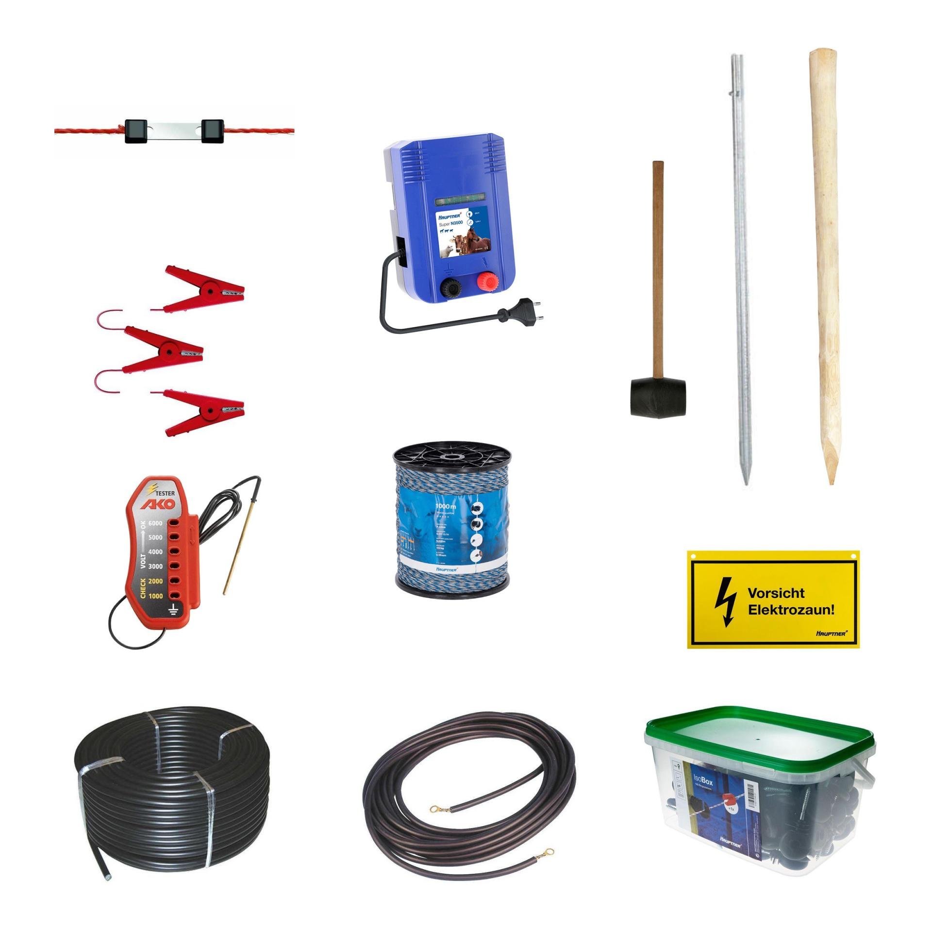 Kit complet « fixe » pour moutons 230 V, 1000 m