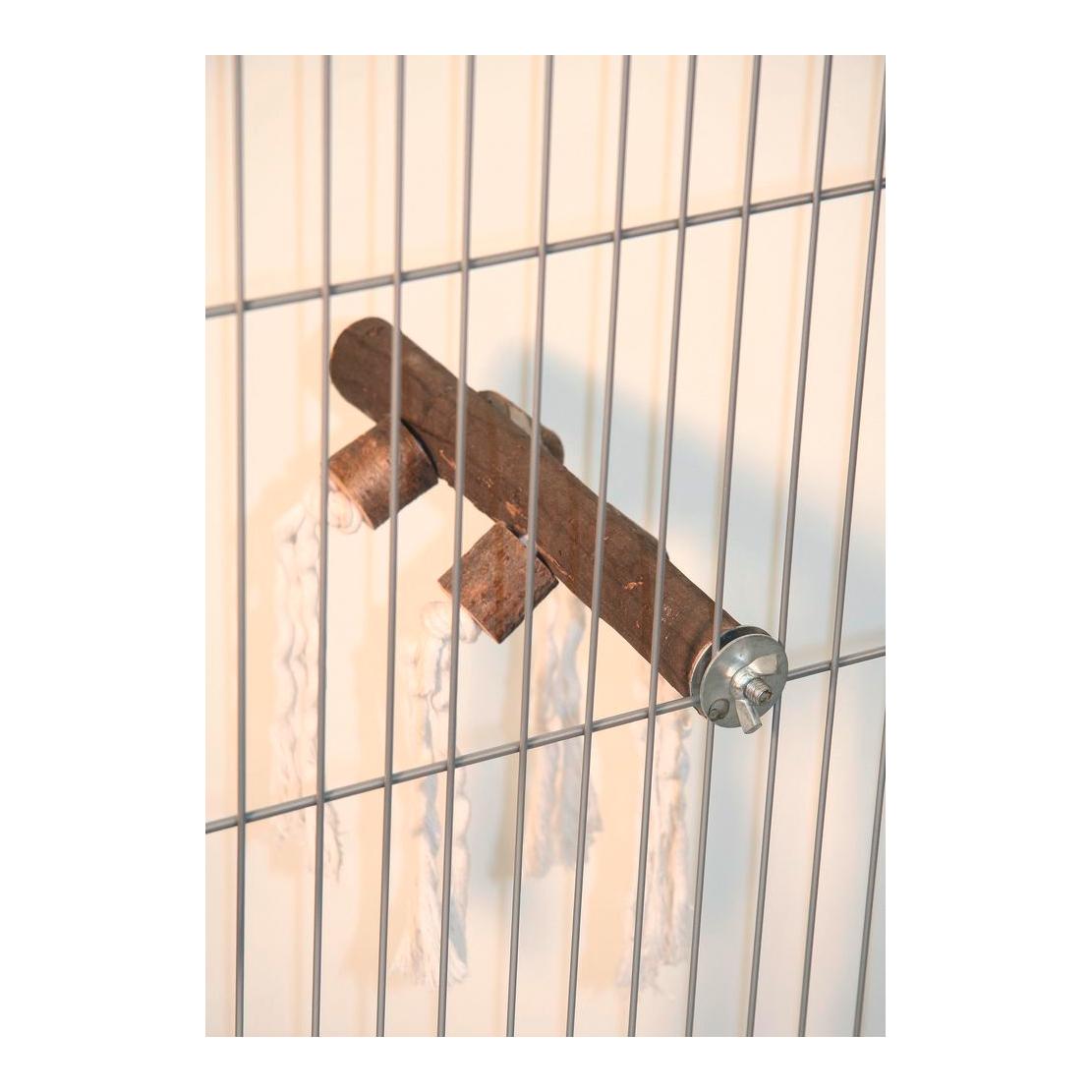 Sitzstange Nature mit Baumwoll-Seilen