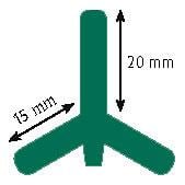 T-Pfosten metall - lackiert