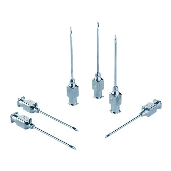 Image of Hauptner-Herberholz Kanülen zum Dauergebrauch mit Luer-Lock-Ansatz - Durchmesser 1,4mm - Silber - bei Hauptner.ch