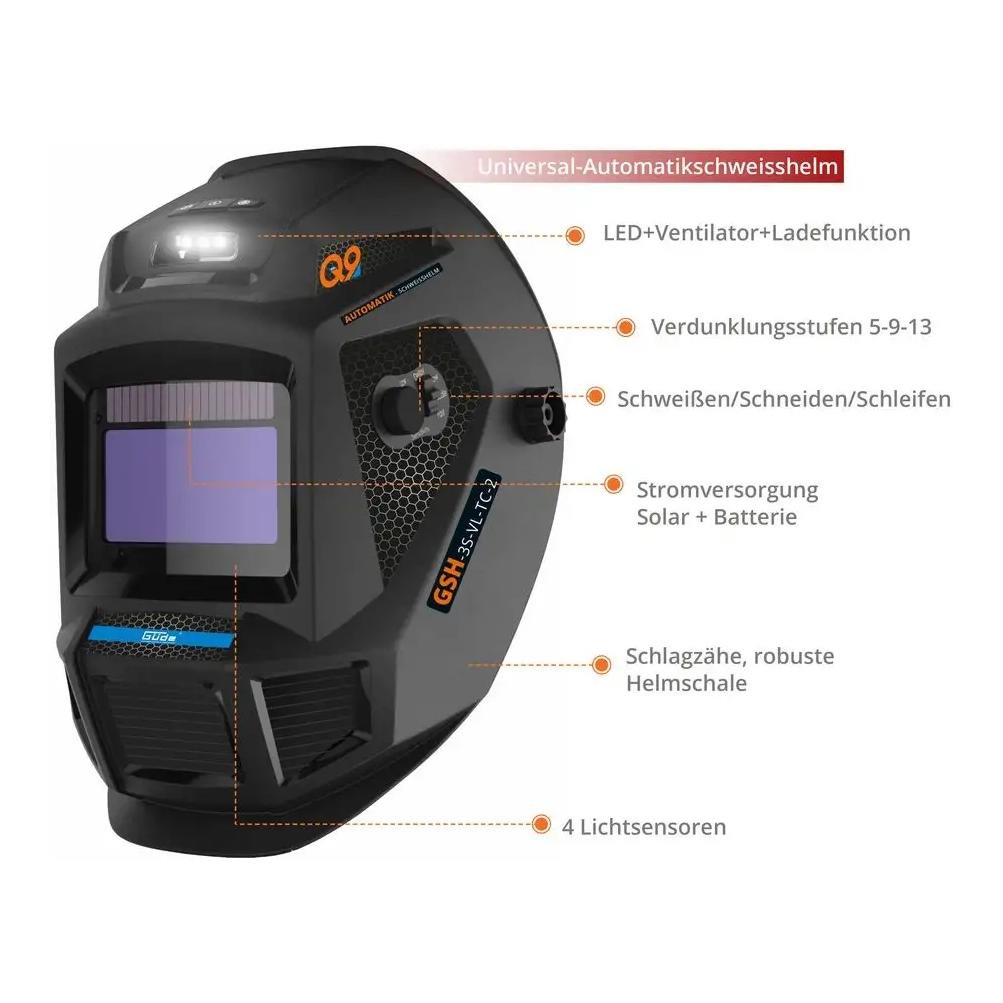 Güde Automatik Schweisshelm GSH-3S-VL-TC-2
