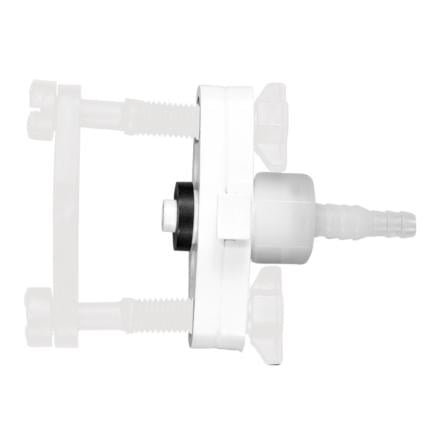 Weisses Sattelstück für autom. Rundtränke