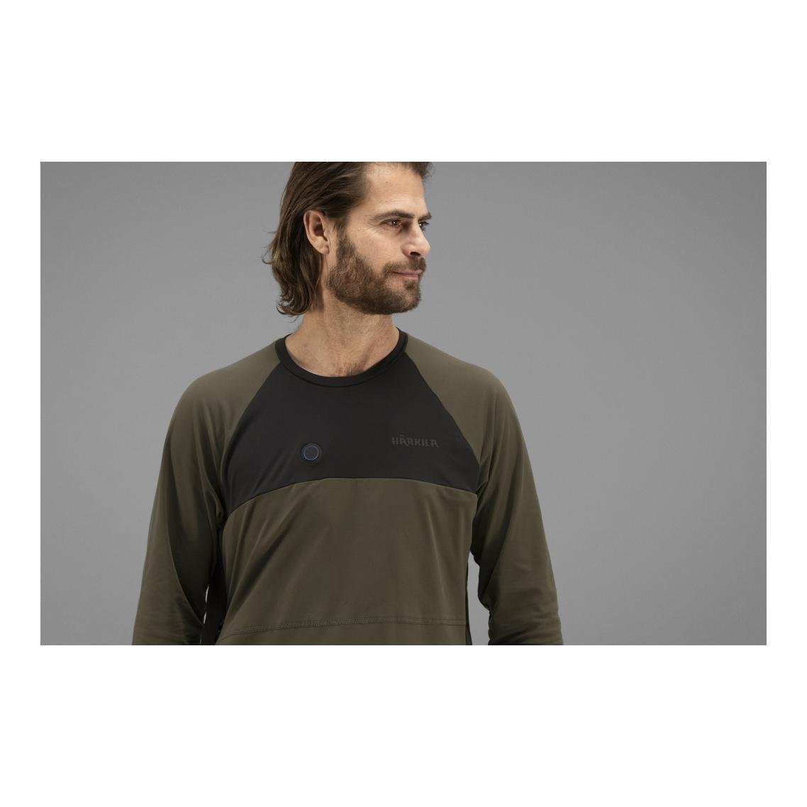 Heat L/S T-Shirt - willow green/black