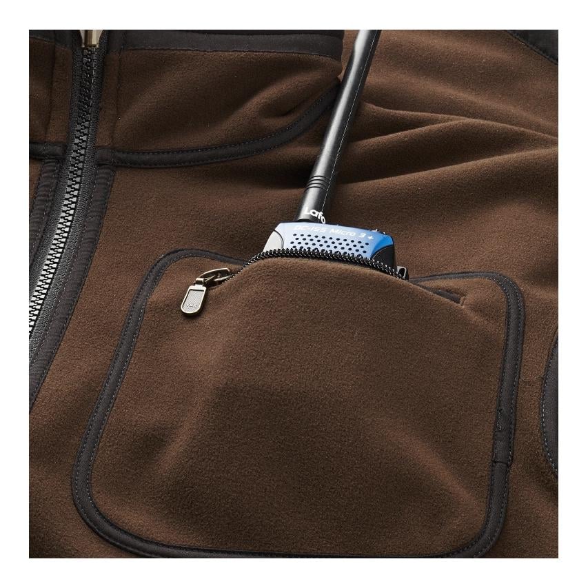 Veste polaire Kamko réversible - marron/rouge