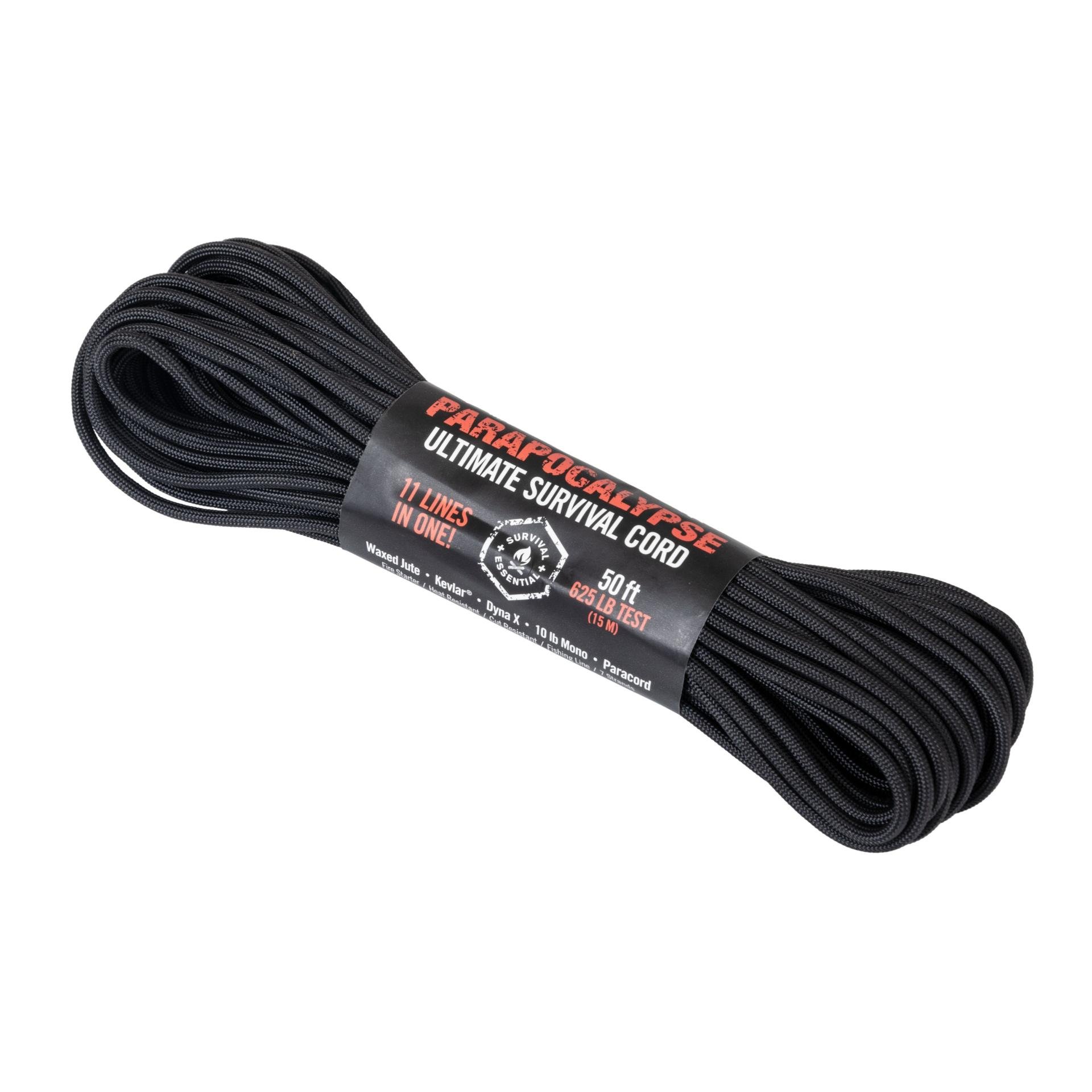 Image of Helikon Parapocalypse Ultimate Survival Cord 50ft. / 15m - Schwarz bei Hauptner.ch