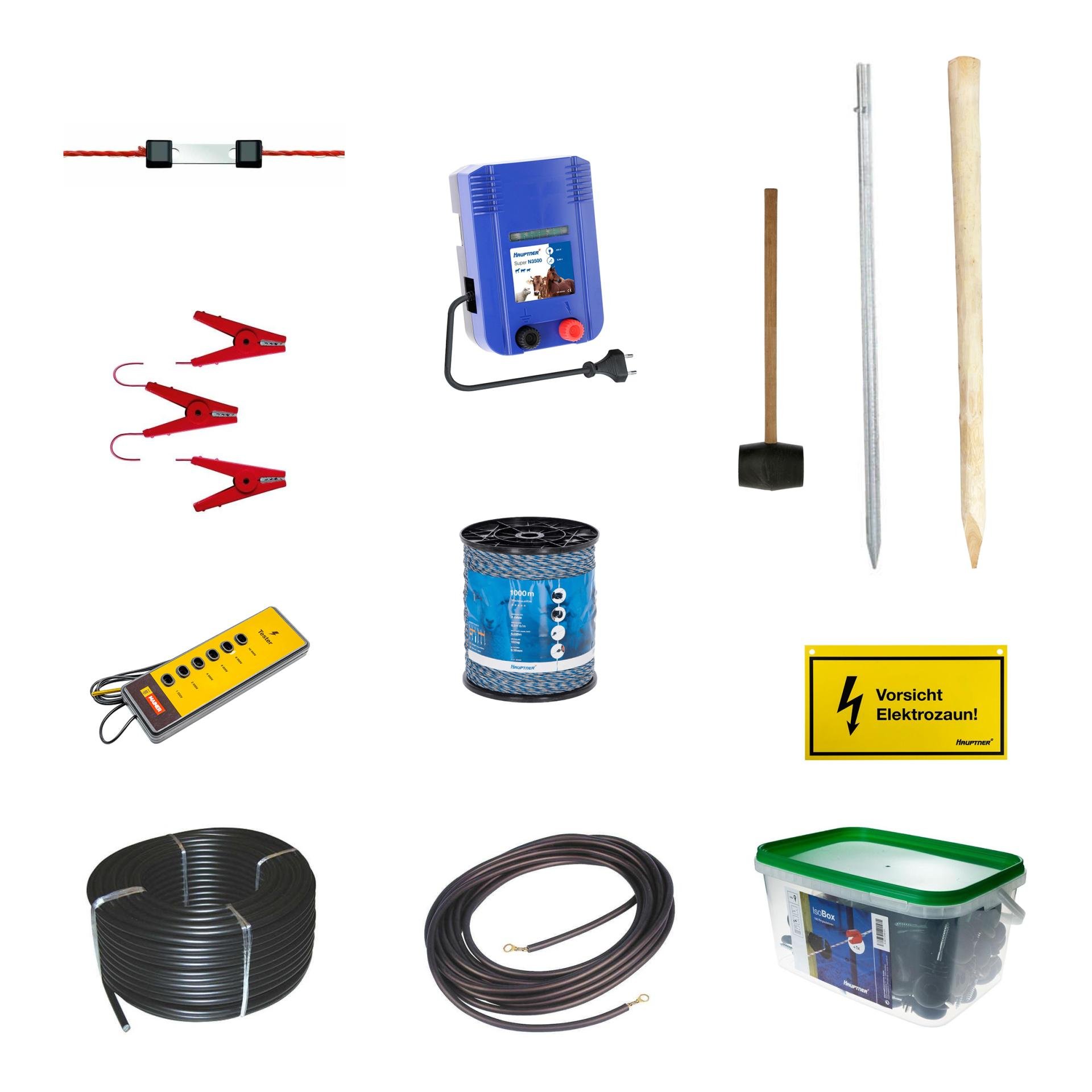 Image of Hauptner 230V Schaf-Komplett-Set "fest", 1000 m bei Hauptner.ch