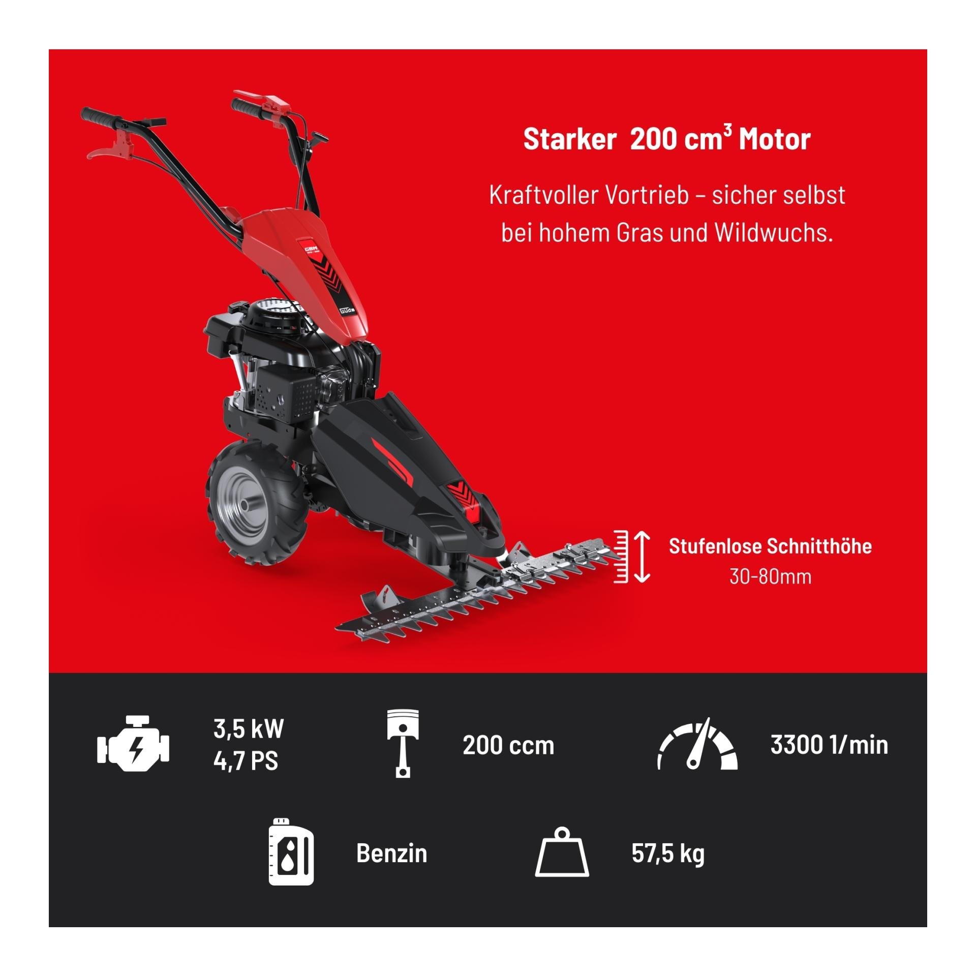 Güde Benzin-Balkenmäher GBM 870-200