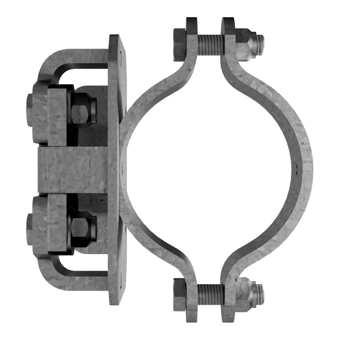 Kreuzklemme, einfach, mit Aufnahme für Quick-Lock