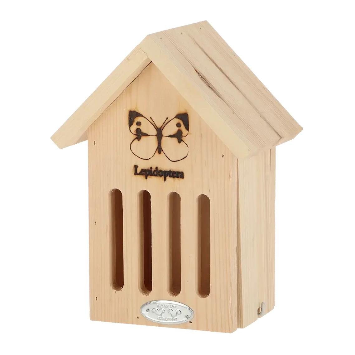 Schmetterlinghaus mit Silhouette