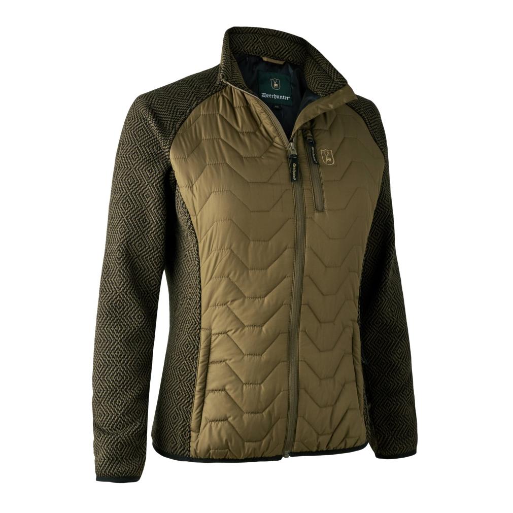 Image of Deerhunter Damen Beth Padded Jacke mit Strick - Dark Olive bei Hauptner.ch