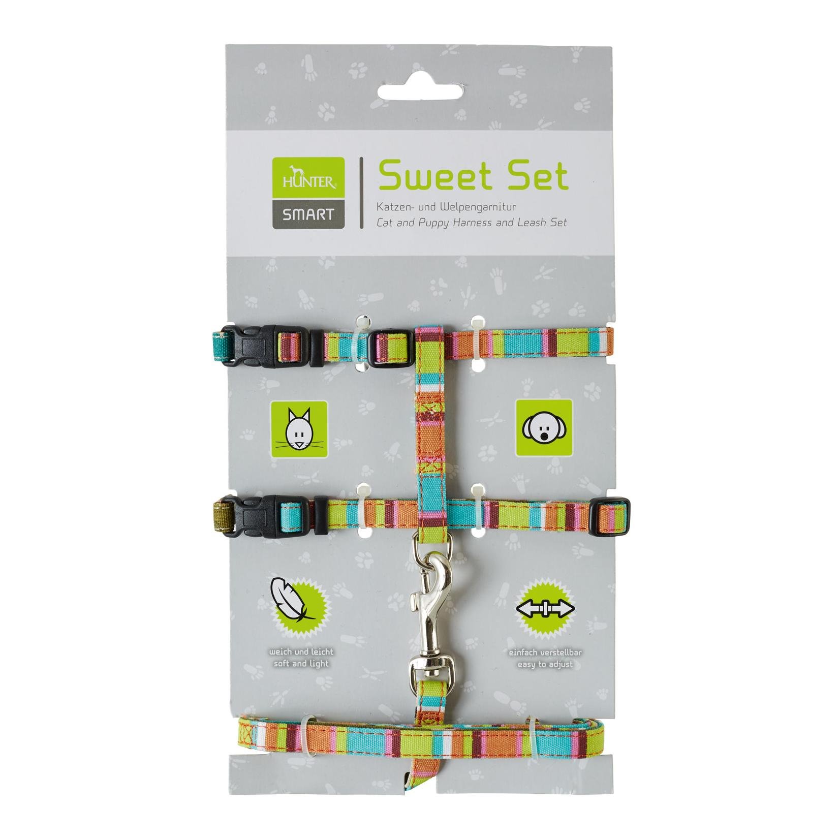 Image of Hunter Welpen- & Katzengarnitur Stripes - bunt - Grün - bei Hauptner.ch