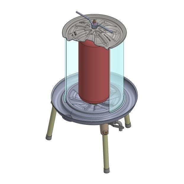 Hydropresse aus Edelstahl