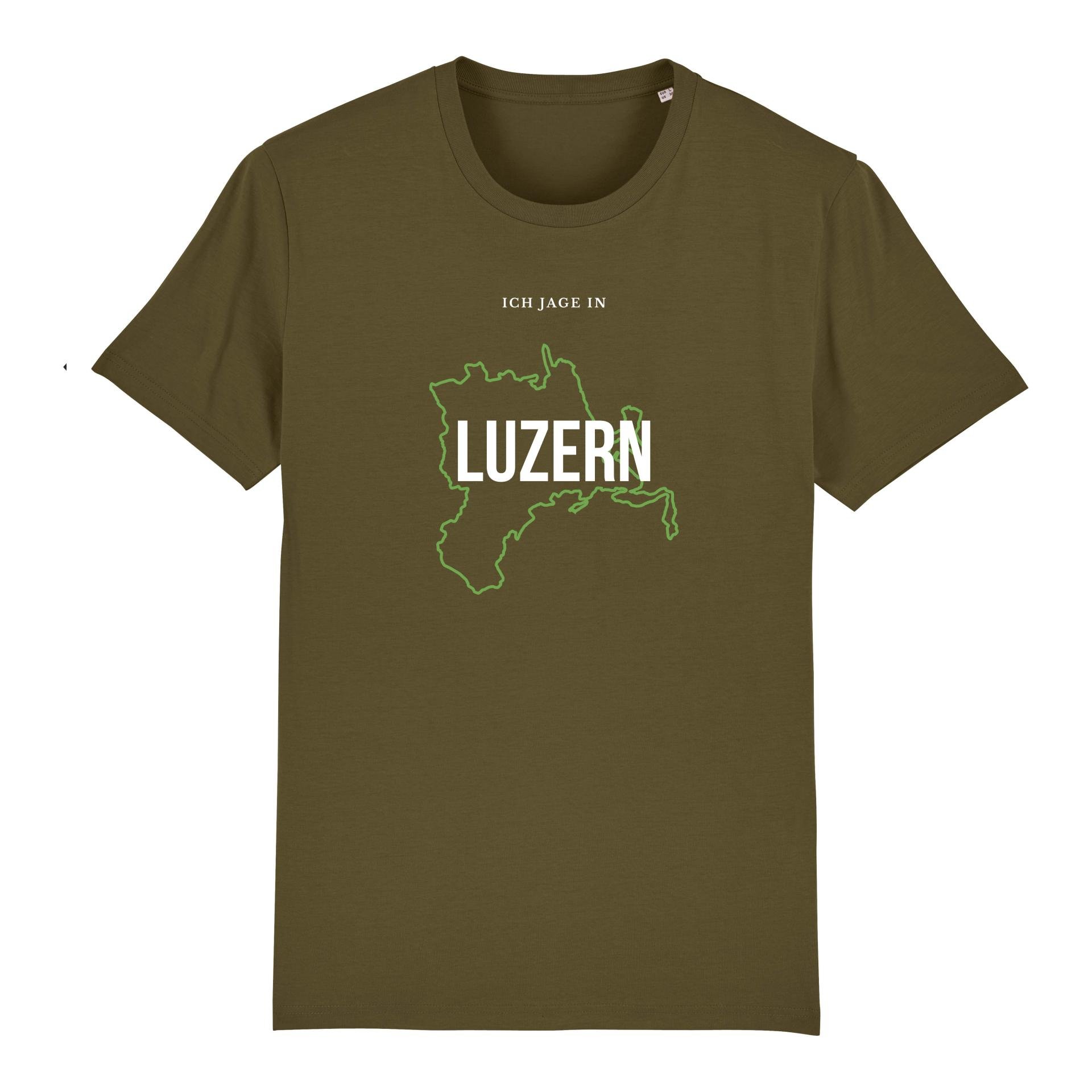 Image of Hauptner Jagd T-Shirt Ich jage in Luzern - British Khaki - bei Hauptner.ch