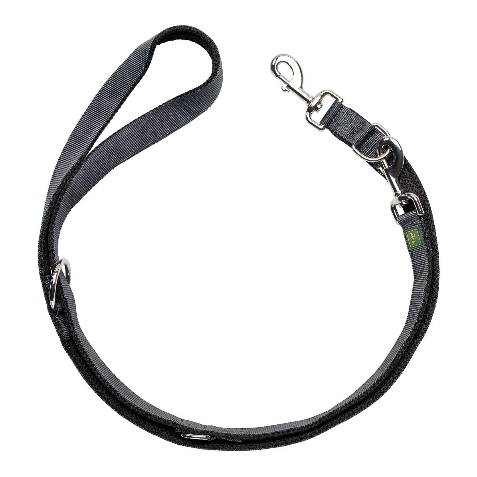 Verstellbare Leine Maldon - schwarz/grau