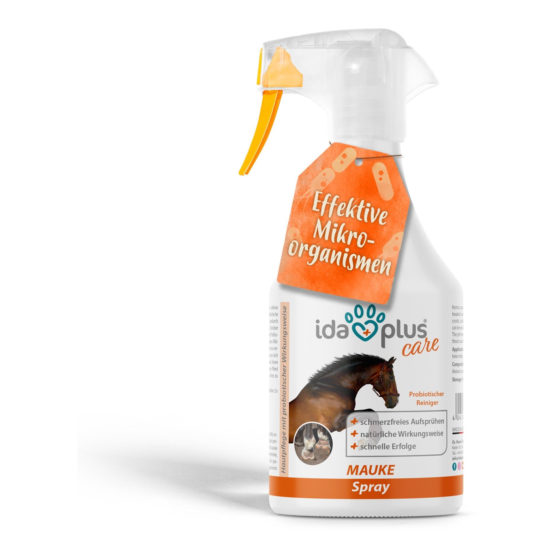 Mauke Spray für Pferde - schnelle Hilfe bei Mauke, Strahlfäule & Ekzemen 