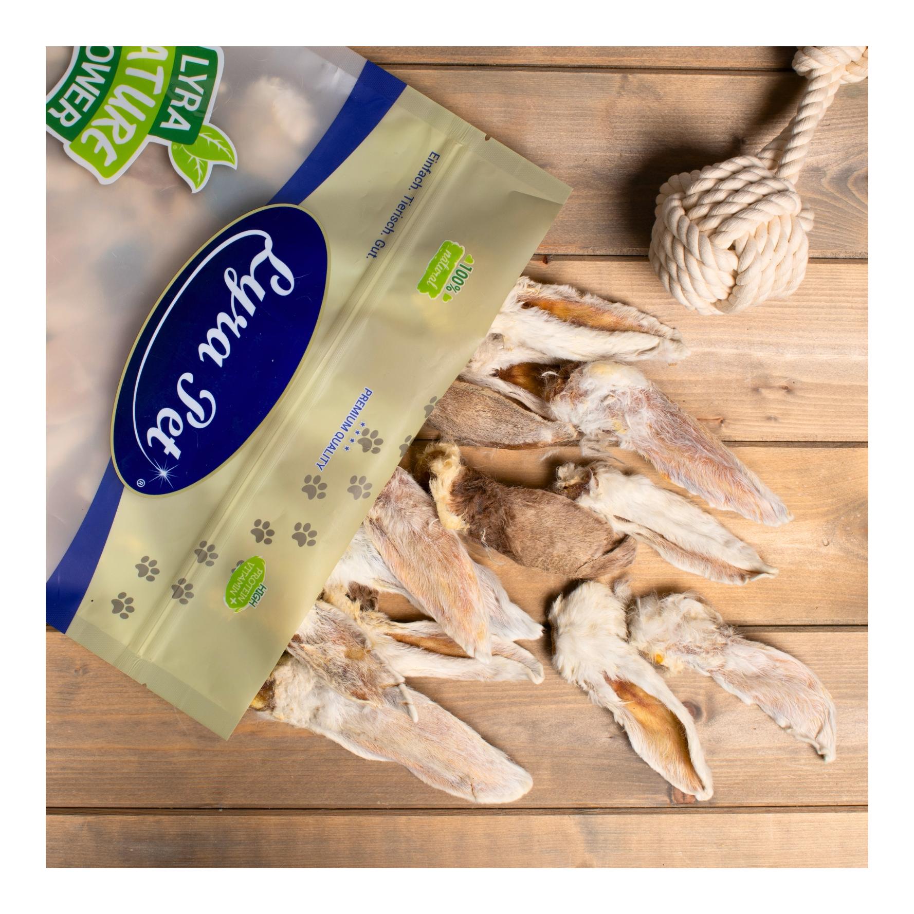 Kaninchenohren mit Fell