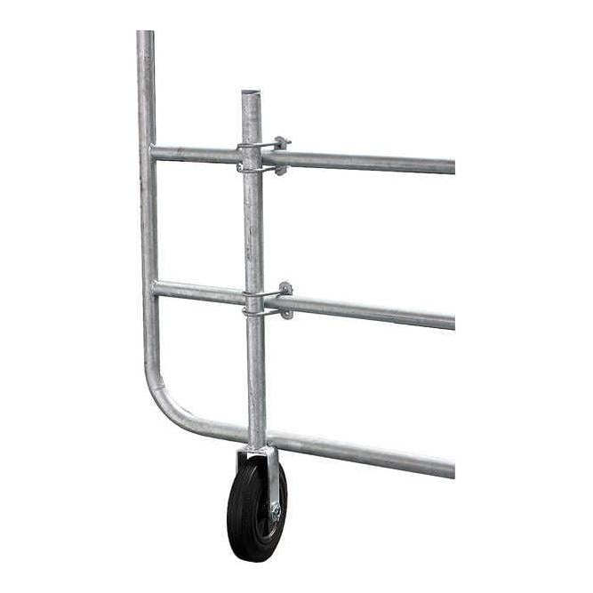 Stützrad für verstellbare Weidetore